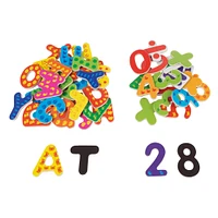 Toy Time Math & Alphabet Wooden Refrigerator Magnets Set