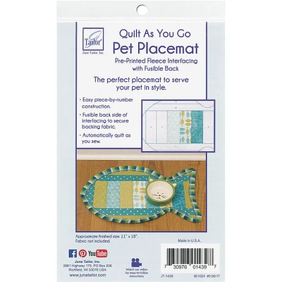 June Tailor® Quilt As You Go Cat Pet Placemat