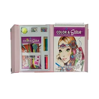 Style Me Up! Color & Stitch Art Kit