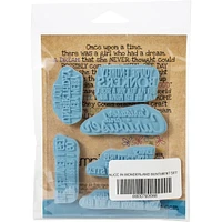 Stamping Bella Alice In Wonderland Sentiments Cling Stamps