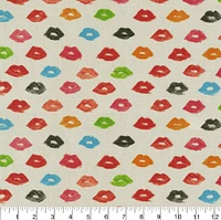 Novogratz Multi Lips Home Décor Fabric