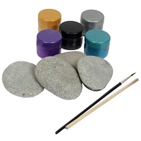 Hinkler DIY Metallic Rock Painting Box Set