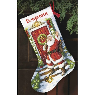 Dimensions® Gold Collection 16" Welcome Santa Stocking Needlepoint Kit