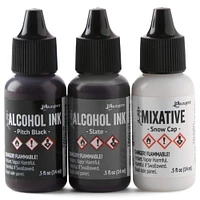 Tim Holtz® Granite 3 Color Alcohol Ink Set