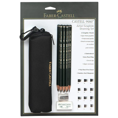 6 Pack: Faber-Castell® Castell 9000® Artist Graphite Drawing Set