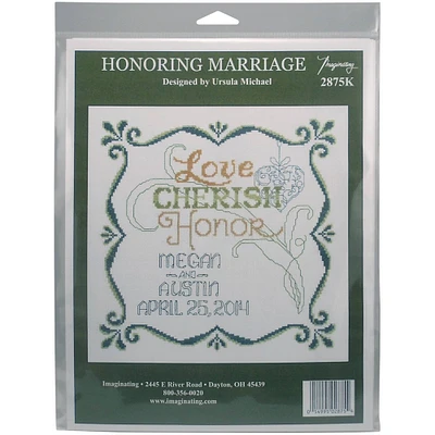 Imaginating Honoring Marriage Record Counted Cross Stitch Kit