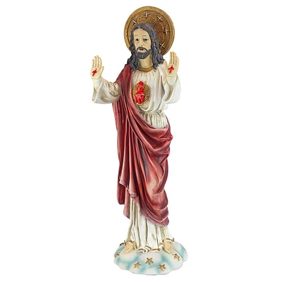 Design Toscano 23.5" Sacred Heart of Jesus Italian-Style Garden Statue