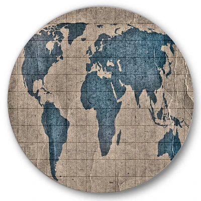 Designart - Ancient Map of The World I