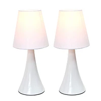 Simple Designs™ Valencia Colors 2-Pack Mini Touch Table Lamp Set