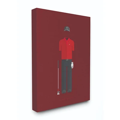 Stupell Industries Tiger Woods Fashion Design Canvas Wall Art