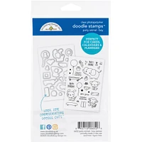 Doodlebug Design Inc.™ Boy Party Animals Clear Doodle Stamp Set