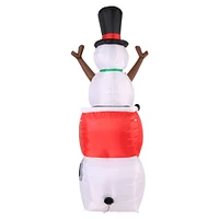 8ft. Airflowz Inflatable Santa Sleigh Ride