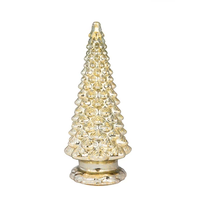 Mr. Christmas 16" Mercury Glass Tree with Twinkling Lights 