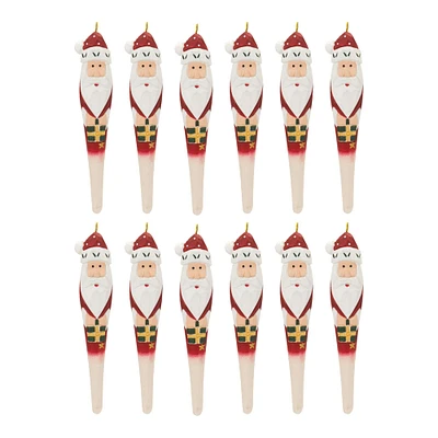 12ct. Santa Drop Ornament