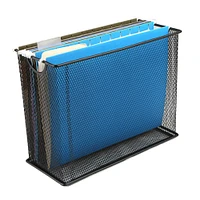 Mind Reader Metal Mesh File Organizer Storage Basket