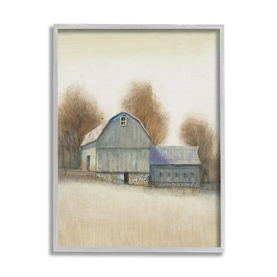 Stupell Industries Vintage Farm Barn Stable Neutral Autumn Tones in Frame Wall Art