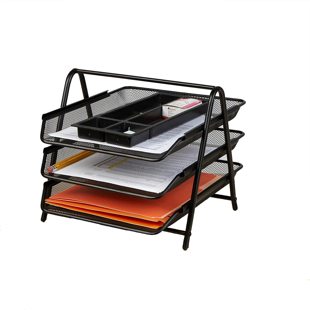 Mind Reader Desk Organizer with 4 Sliding Trays