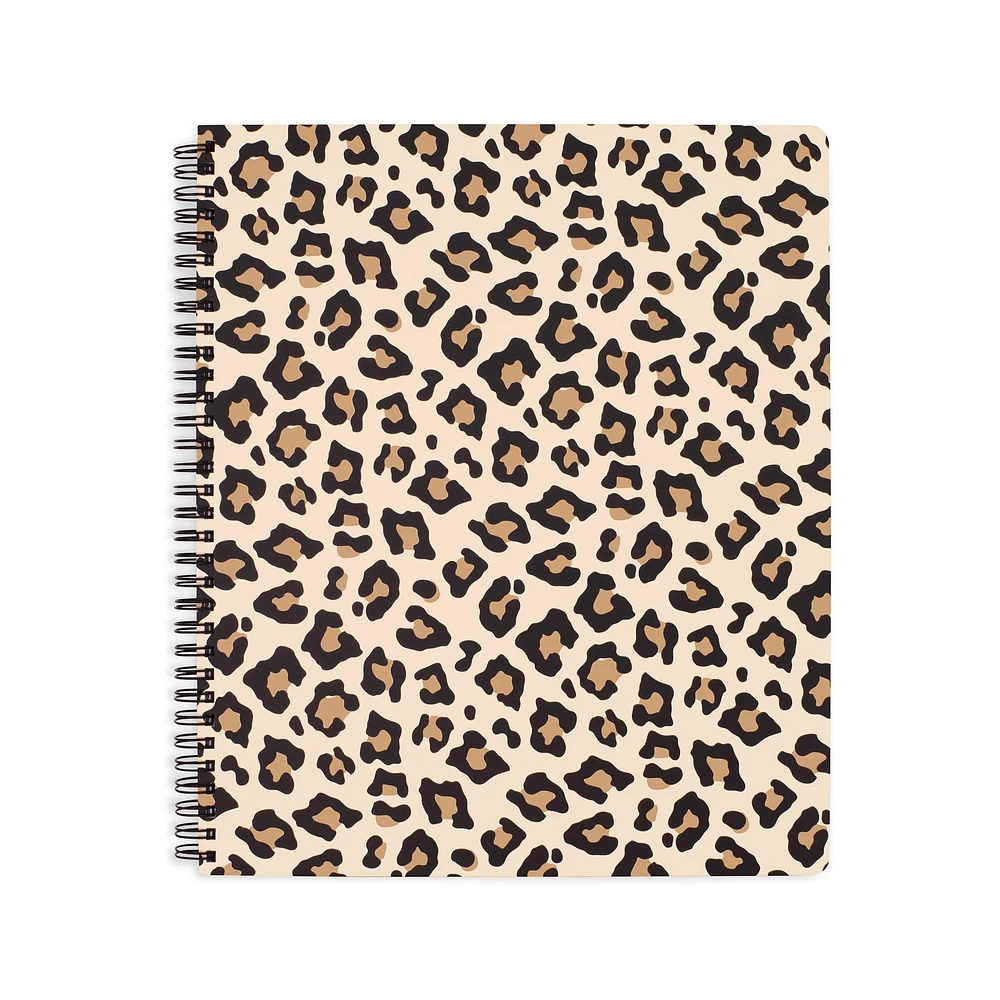 Steel Mill & Co.® Leopard Large Spiral Notebook