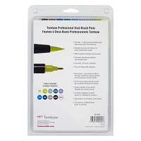 6 Packs: 10 ct. (60 total) Tombow Landscape Dual Brush Pens