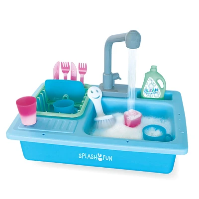 The Bubble Factory SPLASHFUN Wash-up Kitchen Sink Play Set
