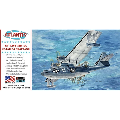 Atlantis® PBY-5A US Navy Catalina Seaplane Plastic Model Kit