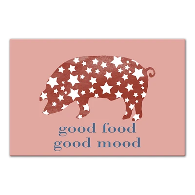 Good Mood Good Food Canvas Wall Art