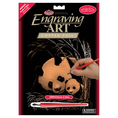 Royal & Langnickel® Panda & Baby Copper Foil Engraving Art Kit