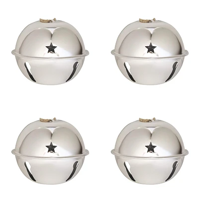 Haute Decor 4ct. 4.7" Nesting Jingle Bell Ornaments
