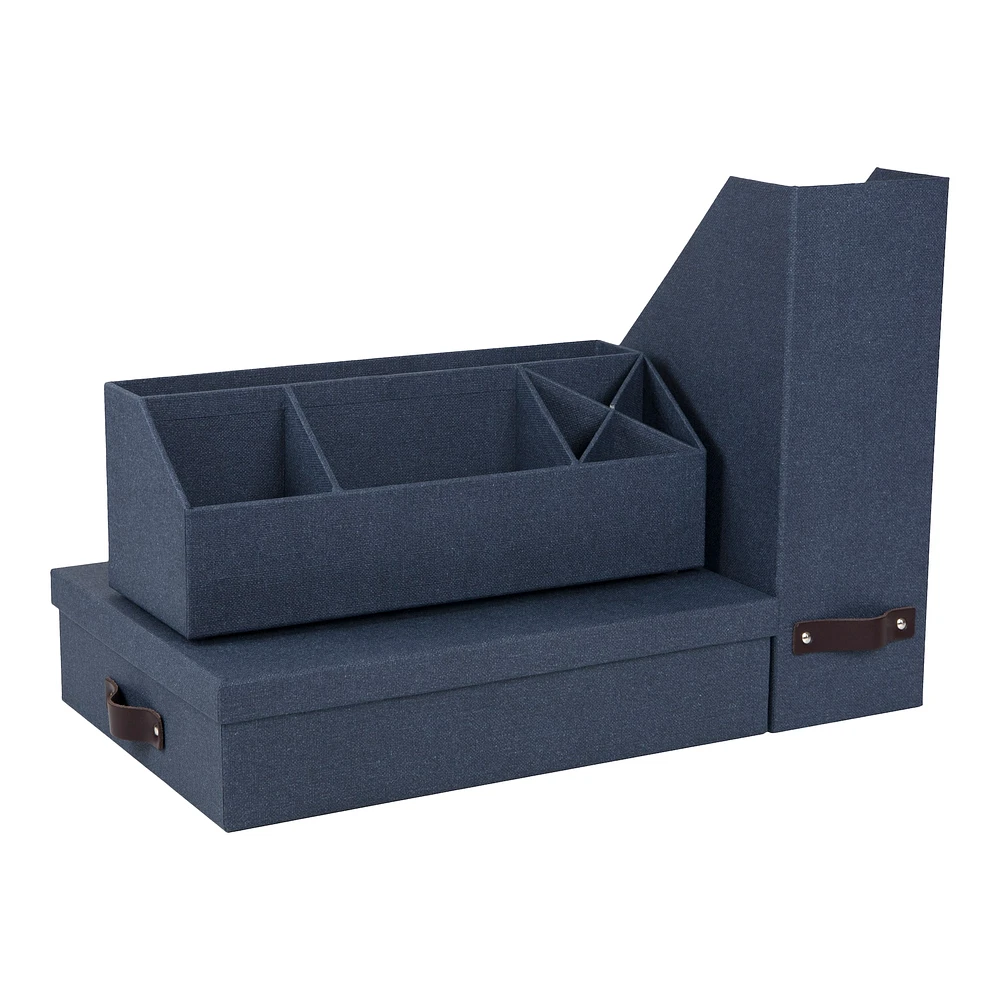 Bigso Navy Functional Workspace Set