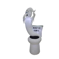 5ft. Inflatable Glowing Toilet Monster Dumps