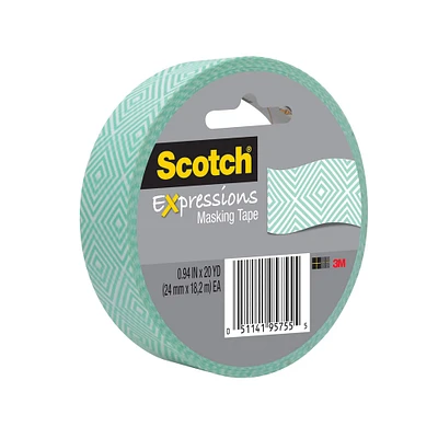 12 Pack: Scotch® Expressions Mint Mosaic Masking Tape