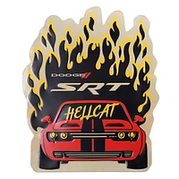 Dodge SRT Hellcat Embossed Shaped Metal Wall Sign