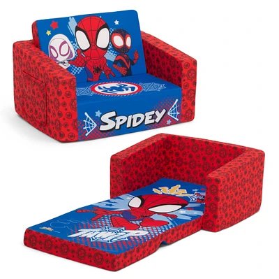 Marvel Spidey & His Amazing Friends Cozee Flip-Out 2-in-1 Convertible Chair To Lounger