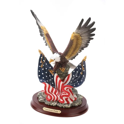9.5" Patriotic Eagle Figurine