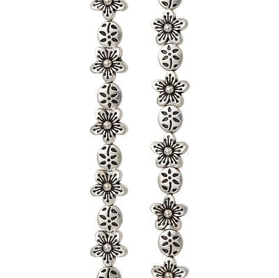 Silver Flower Beads by Bead Landing™