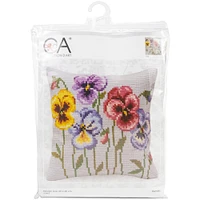 RTO Collection D'Art Pansies Stamped Needlepoint Cushion