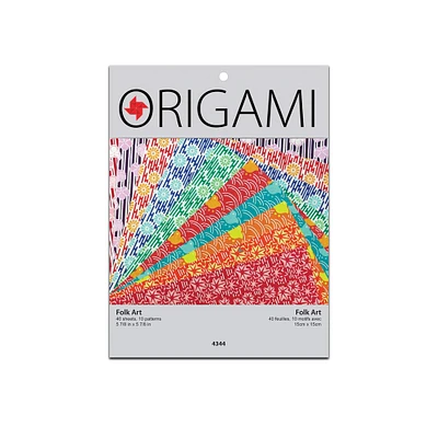 Yasutomo Folk Art 6'' Origami Paper, 40 Sheets