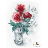 Oven Roses And Snowdrift Cross Stitch Kit