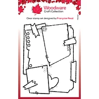 Woodware Craft Collection Singles Layered Scraps Clear Stamp