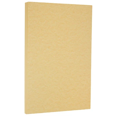 JAM Paper Antique Gold 8.5" x 14" Legal Parchment Cardstock, 50 Sheets