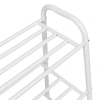 Honey Can Do Matte White 3-Shelf Steel Shoe Rack