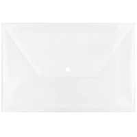 JAM Paper 9.75" x 14.5" Plastic Snap Closure Envelopes