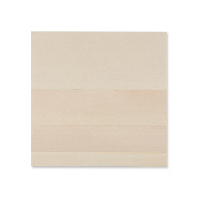 6 Pack: 8" Basswood Square Panel by Make Market®