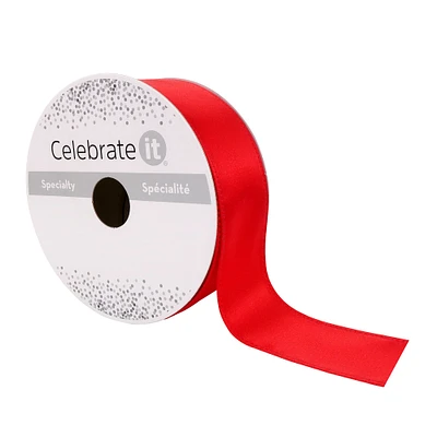 1.5" x 15yd. Satin Wired Ribbon by Celebrate It® Specialty