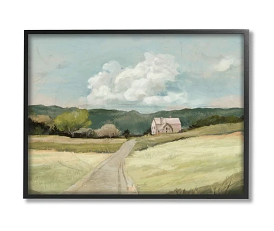 Stupell Industries Road Leading Home in Countryside Framed Wall Art