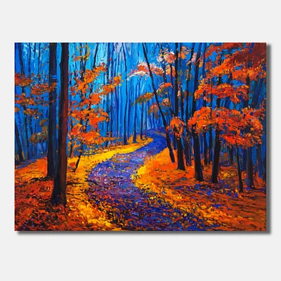 Designart - Autumn Colored Forest Treescape XXXVI