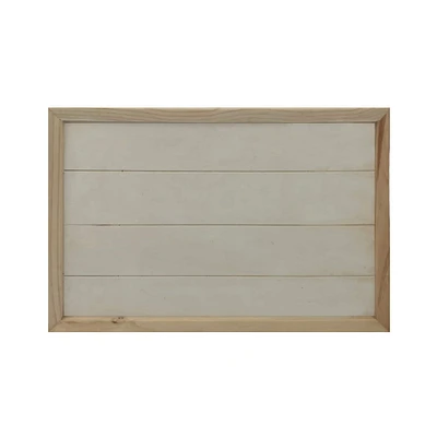 6 Pack: 17" Unfinished Wood Rectangle Plaque by Make Market®