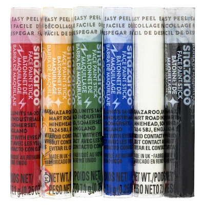 12 Packs: 6 ct. (72 total) Snazaroo™ Primary Face Painting Sticks