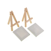 Hello, Artist! Mini Canvas With Easel Party Pack, 4ct.