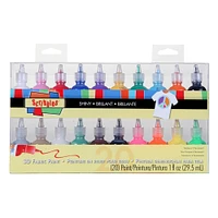 6 Packs: 20 ct. (120 total) Scribbles® Shiny Rainbow 3D Fabric Paint
